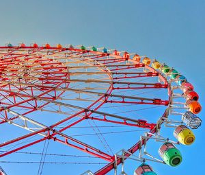 Preview wallpaper ferris wheel, attraction, booths, construction, colorful