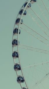 Preview wallpaper ferris wheel, attraction, cabs, sky