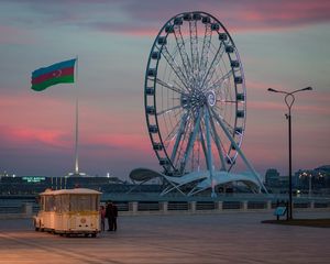 Preview wallpaper ferris wheel, attraction, city