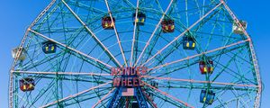 Preview wallpaper ferris wheel, attraction, city, entertainment