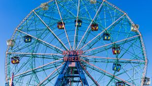 Preview wallpaper ferris wheel, attraction, city, entertainment