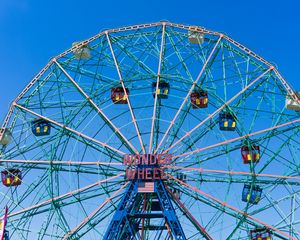 Preview wallpaper ferris wheel, attraction, city, entertainment