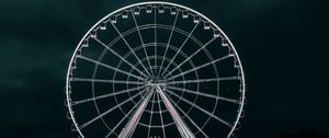 Preview wallpaper ferris wheel, attraction, city, architecture, night