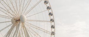 Preview wallpaper ferris wheel, attraction, construction, sky, overview