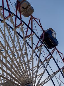 Preview wallpaper ferris wheel, attraction, construction, sky