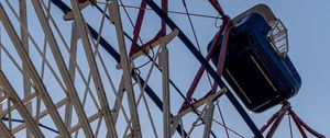 Preview wallpaper ferris wheel, attraction, construction, sky