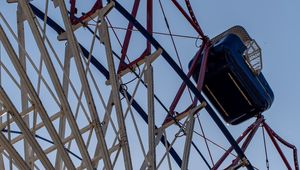 Preview wallpaper ferris wheel, attraction, construction, sky