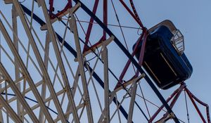 Preview wallpaper ferris wheel, attraction, construction, sky