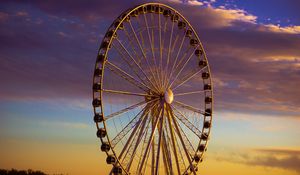 Preview wallpaper ferris wheel, attraction, entertainment, evening