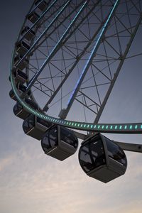 Preview wallpaper ferris wheel, attraction, lights, sky, evening
