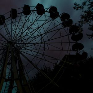 Preview wallpaper ferris wheel, attraction, night, sky