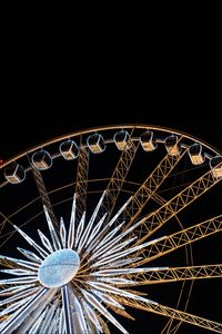 Preview wallpaper ferris wheel, attraction, night, dark