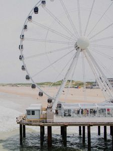 Preview wallpaper ferris wheel, attraction, shore