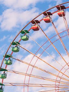 Preview wallpaper ferris wheel, attraction, sky