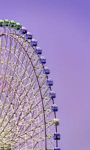 Preview wallpaper ferris wheel, attraction, sky, purple