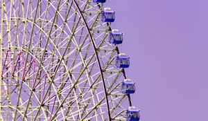 Preview wallpaper ferris wheel, attraction, sky, purple