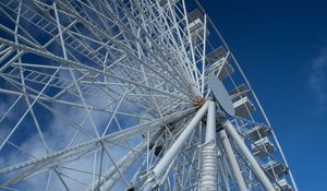 Preview wallpaper ferris wheel, attraction, sky, bottom view