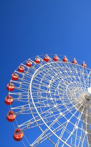 Preview wallpaper ferris wheel, attraction, sky, booths