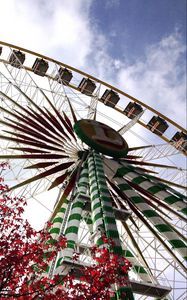 Preview wallpaper ferris wheel, attraction, view from below