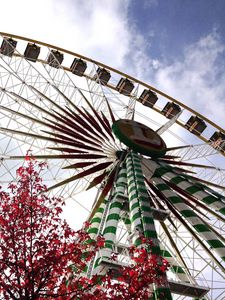 Preview wallpaper ferris wheel, attraction, view from below