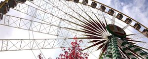 Preview wallpaper ferris wheel, attraction, view from below