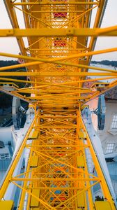 Preview wallpaper ferris wheel, attraction, yellow