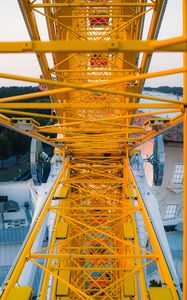 Preview wallpaper ferris wheel, attraction, yellow