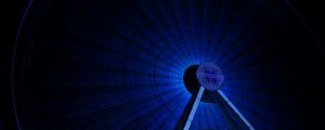 Preview wallpaper ferris wheel, backlight, blue, dark