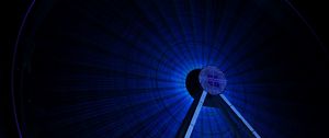 Preview wallpaper ferris wheel, backlight, blue, dark