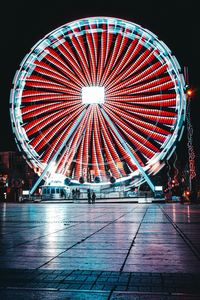 Preview wallpaper ferris wheel, backlight, neon, light, bright