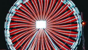 Preview wallpaper ferris wheel, backlight, neon, light, bright
