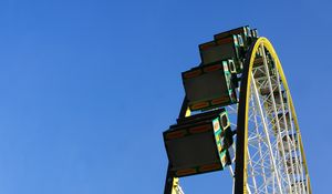 Preview wallpaper ferris wheel, booths, attraction, sky