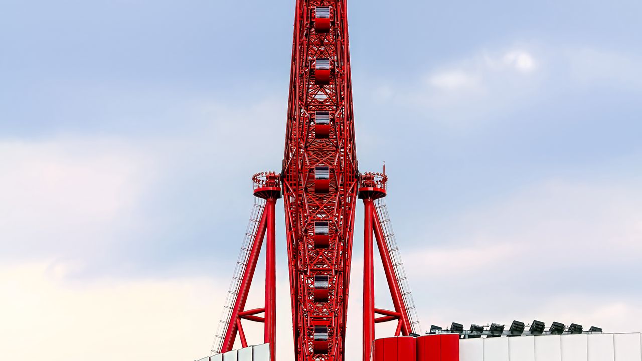 Wallpaper ferris wheel, building, architecture, attraction