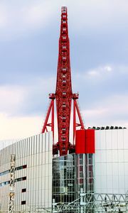 Preview wallpaper ferris wheel, building, architecture, attraction