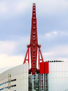 Preview wallpaper ferris wheel, building, architecture, attraction