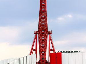 Preview wallpaper ferris wheel, building, architecture, attraction