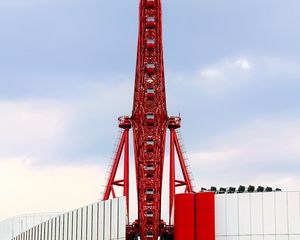 Preview wallpaper ferris wheel, building, architecture, attraction