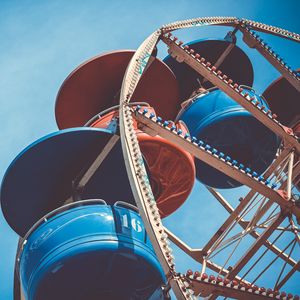 Preview wallpaper ferris wheel, cabin, attraction, sky