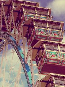 Preview wallpaper ferris wheel, cabin, ride, sky