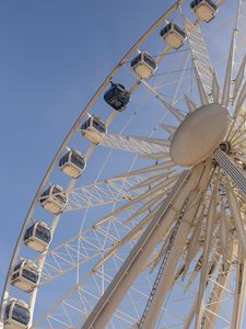 Preview wallpaper ferris wheel, cabins, attraction