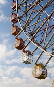 Preview wallpaper ferris wheel, cabins, sky, attraction