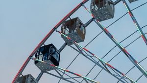 Preview wallpaper ferris wheel, cabs, height, entertainment, attraction