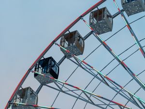 Preview wallpaper ferris wheel, cabs, height, entertainment, attraction