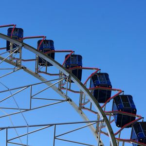 Preview wallpaper ferris wheel, construction, cabins, attraction