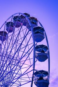 Preview wallpaper ferris wheel, construction, purple