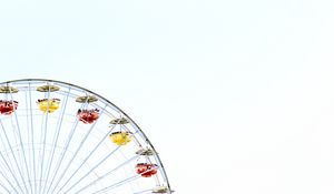 Preview wallpaper ferris wheel, construction, sky, minimalism