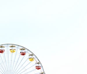 Preview wallpaper ferris wheel, construction, sky, minimalism