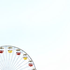 Preview wallpaper ferris wheel, construction, sky, minimalism