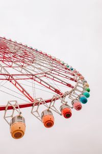 Preview wallpaper ferris wheel, construction, sky, minimalism, colorful