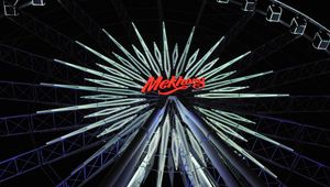 Preview wallpaper ferris wheel, inscription, backlight